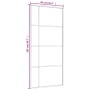 ESG-Schiebetür aus weißem Glas und Aluminium, 90 x 205 cm von , Türen für zu Hause - Ref: Foro24-151685, Preis: 181,94 €, Rab...