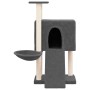 Rascador para gatos con postes de sisal gris oscuro 96 cm de , Mobiliario para gatos - Ref: Foro24-171647, Precio: 44,72 €, D...