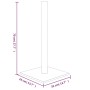 Light gray cat scratching post 35x35x70 cm by , Cat furniture - Ref: Foro24-171679, Price: 21,55 €, Discount: %