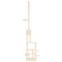 Cream Floor-to-Ceiling Cat Scratching Tree 268.5-294.5 cm by , Cat furniture - Ref: Foro24-171714, Price: 75,92 €, Discount: %