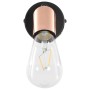 Lámpara de focos 2 piezas negro y cobre E27 de vidaXL, Focos y reflectores - Ref: Foro24-281410, Precio: 25,91 €, Descuento: %