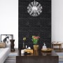 Self-adhesive wallpaper 3D bricks 20 units black by , Painted paper - Ref: Foro24-150725, Price: 60,54 €, Discount: %