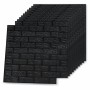 Self-adhesive wallpaper 3D bricks 20 units black by , Painted paper - Ref: Foro24-150725, Price: 60,99 €, Discount: %