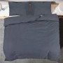 Anthracite gray cotton duvet cover set 200x220 cm by , Duvet covers - Ref: Foro24-136089, Price: 33,30 €, Discount: %