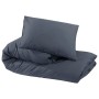 Anthracite gray cotton duvet cover set 200x220 cm by , Duvet covers - Ref: Foro24-136089, Price: 33,30 €, Discount: %