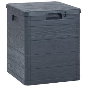 Caja de almacenamiento de jardín 90 L gris antracita de vidaXL, Cajas de almacenaje para exteriores - Ref: Foro24-45684, Prec...