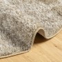 ISTAN beige long hair shiny look rug Ø 100 cm by , Rugs - Ref: Foro24-375658, Price: 33,70 €, Discount: %