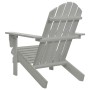 Silla de jardín de madera gris de vidaXL, Sillas de jardín - Ref: Foro24-45702, Precio: 72,99 €, Descuento: %