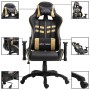 Silla de gaming de cuero sintético dorado de vidaXL, Sillones para videojuegos - Ref: Foro24-20194, Precio: 184,79 €, Descuen...