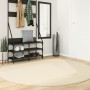 HUARTE cream washable soft short pile rug Ø 200 cm by , Rugs - Ref: Foro24-375050, Price: 104,99 €, Discount: %