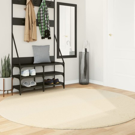 HUARTE cream washable soft short pile rug Ø 200 cm by , Rugs - Ref: Foro24-375050, Price: 105,14 €, Discount: %