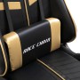 Silla de gaming de cuero sintético dorado de vidaXL, Sillones para videojuegos - Ref: Foro24-20194, Precio: 184,79 €, Descuen...