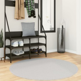 HUARTE washable soft short pile rug gray Ø 120 cm by , Rugs - Ref: Foro24-375086, Price: 43,99 €, Discount: %