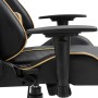 Silla de gaming de cuero sintético dorado de vidaXL, Sillones para videojuegos - Ref: Foro24-20194, Precio: 184,79 €, Descuen...