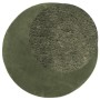 HUARTE forest green soft washable short pile rug Ø 80 cm by , Rugs - Ref: Foro24-375103, Price: 24,70 €, Discount: %