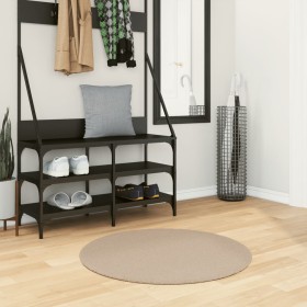 HUARTE washable soft short pile rug sand Ø 80 cm by , Rugs - Ref: Foro24-375065, Price: 23,49 €, Discount: %