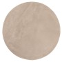 HUARTE washable soft short pile rug sand Ø 80 cm by , Rugs - Ref: Foro24-375065, Price: 24,94 €, Discount: %