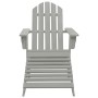 Garden chair with gray wooden ottoman by vidaXL, Garden chairs - Ref: Foro24-45700, Price: 80,47 €, Discount: %