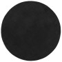 Alfombra de pelo corto suave lavable HUARTE negro Ø 80 cm de , Alfombras - Ref: Foro24-375122, Precio: 23,99 €, Descuento: %