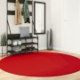 Alfombra de pelo corto suave lavable HUARTE rojo Ø 200 cm de , Alfombras - Ref: Foro24-375183, Precio: 99,24 €, Descuento: %