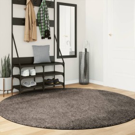 ISTAN gray shiny look long pile rug Ø 200 cm by , Rugs - Ref: Foro24-375685, Price: 102,99 €, Discount: %