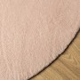 Alfombra de pelo corto suave lavable HUARTE rosado Ø 80 cm de , Alfombras - Ref: Foro24-375160, Precio: 20,09 €, Descuento: %