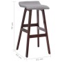 Gray taupe fabric kitchen stool by vidaXL, Kitchen stools - Ref: Foro24-249582, Price: 55,76 €, Discount: %