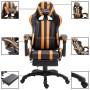 Gaming-Stuhl mit orangefarbener Fußstütze aus Kunstleder von vidaXL, Gaming-Stühle - Ref: Foro24-20222, Preis: 209,39 €, Raba...