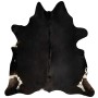 Black genuine cowhide rug 180x220 cm by , Rugs - Ref: Foro24-376701, Price: 210,99 €, Discount: %