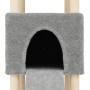 Cat scratching post with light gray sisal posts 153 cm by , Cat furniture - Ref: Foro24-172116, Price: 53,51 €, Discount: %