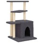 Rascador para gatos con postes de sisal gris oscuro 83,5 cm de , Mobiliario para gatos - Ref: Foro24-172123, Precio: 36,57 €,...