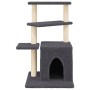 Rascador para gatos con postes de sisal gris oscuro 83,5 cm de , Mobiliario para gatos - Ref: Foro24-172123, Precio: 36,57 €,...