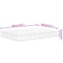 Medium firm pocket spring mattress 140x200 cm by , Mattresses - Ref: Foro24-372842, Price: 282,23 €, Discount: %