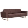 3 seater brown fabric sofa by vidaXL, Sofas - Ref: Foro24-281384, Price: 389,04 €, Discount: %