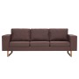 3 seater brown fabric sofa by vidaXL, Sofas - Ref: Foro24-281384, Price: 389,04 €, Discount: %