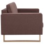 3-Sitzer-Sofa aus braunem Stoff von vidaXL, Sofas - Ref: Foro24-281384, Preis: 389,99 €, Rabatt: %