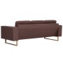 3-Sitzer-Sofa aus braunem Stoff von vidaXL, Sofas - Ref: Foro24-281384, Preis: 389,99 €, Rabatt: %