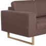 3 seater brown fabric sofa by vidaXL, Sofas - Ref: Foro24-281384, Price: 389,04 €, Discount: %