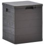 Garden storage box 90 L brown by vidaXL, Outdoor storage boxes - Ref: Foro24-45685, Price: 44,35 €, Discount: %