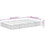 Bonnell medium firm spring mattress 100x200 cm by , Mattresses - Ref: Foro24-372930, Price: 144,86 €, Discount: %