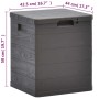 Caja de almacenamiento de jardín 90 L marrón de vidaXL, Cajas de almacenaje para exteriores - Ref: Foro24-45685, Precio: 44,3...