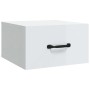 Glossy white wall bedside table 35x35x20 cm by vidaXL, Nightstands - Ref: Foro24-812864, Price: 28,44 €, Discount: %