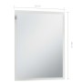 Espejo de pared de baño con LED 50x60 cm de vidaXL, Espejos - Ref: Foro24-144717, Precio: 75,21 €, Descuento: %