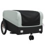 Black and gray iron bicycle trailer 45 kg by , Bicycle trailers - Ref: Foro24-94063, Price: 82,99 €, Discount: %