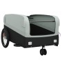 Black and gray iron bicycle trailer 45 kg by , Bicycle trailers - Ref: Foro24-94063, Price: 82,99 €, Discount: %