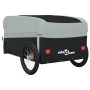 Black and gray iron bicycle trailer 45 kg by , Bicycle trailers - Ref: Foro24-94063, Price: 82,99 €, Discount: %