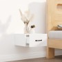 Glossy white wall bedside table 35x35x20 cm by vidaXL, Nightstands - Ref: Foro24-812864, Price: 28,44 €, Discount: %