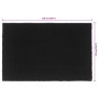 Schwarze Fußmatte aus Kokosfaser, 65 x 100 cm von , Fußmatten - Ref: Foro24-155578, Preis: 53,30 €, Rabatt: %