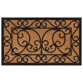 Felpudo rectangular de goma y fibra de coco 45x75 cm de , Felpudos - Ref: Foro24-155883, Precio: 15,98 €, Descuento: %