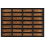 Rectangular rubber and coconut fiber doormat 40x60 cm by , Doormats - Ref: Foro24-155663, Price: 20,85 €, Discount: %